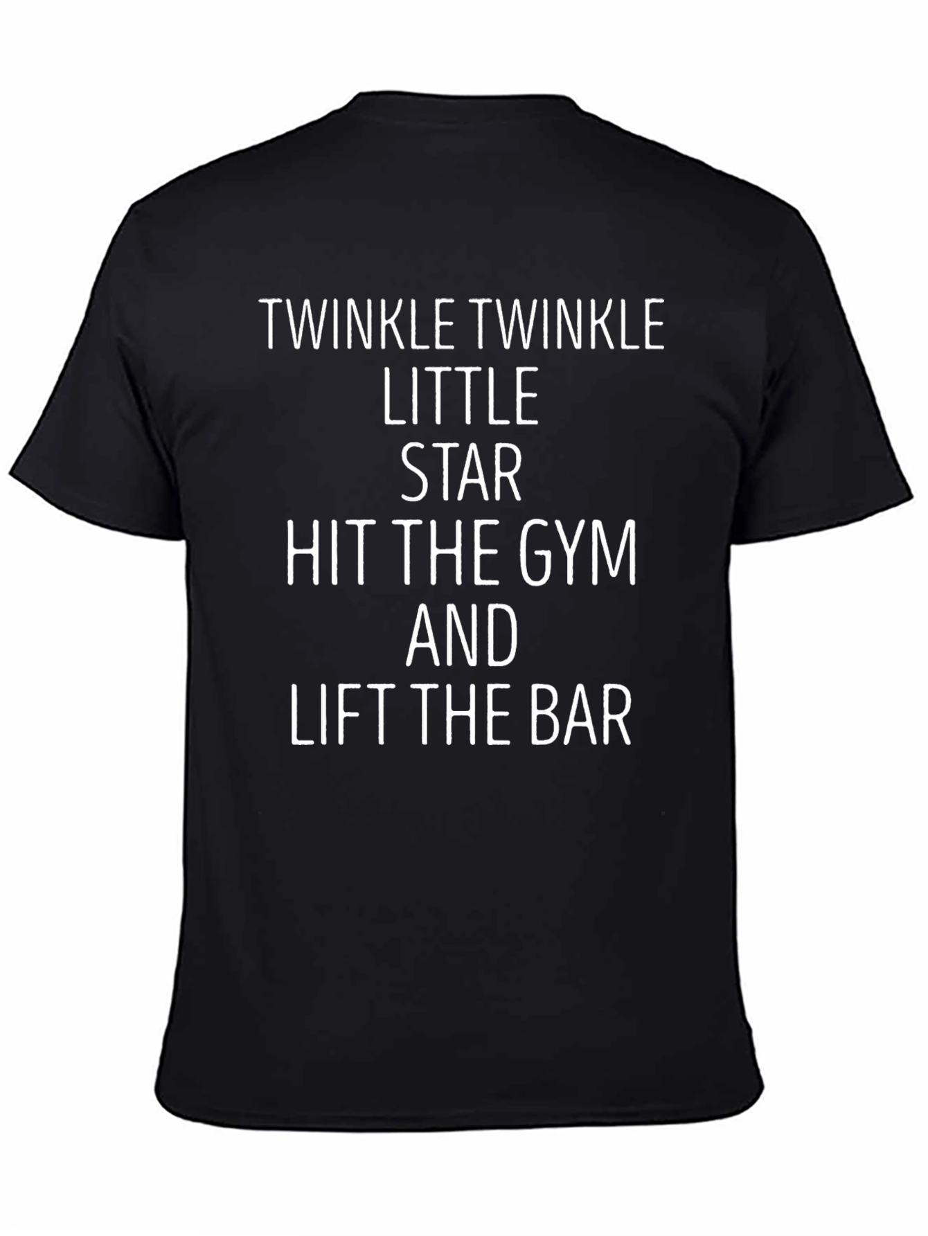 Twinkle Little Star Gym T-Shirt - Black