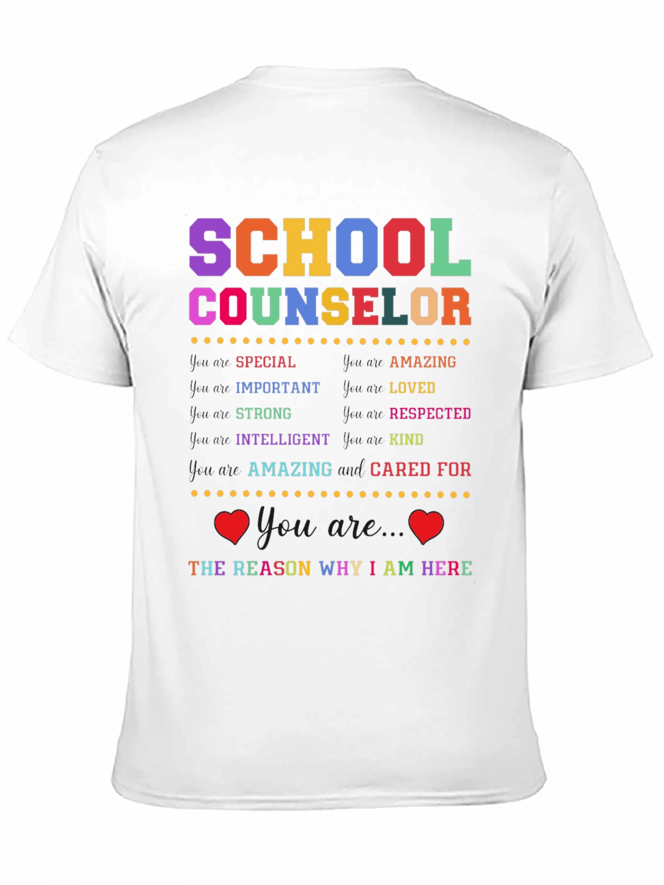 School Counselor Appreciation T-Shirt - Special Amazing