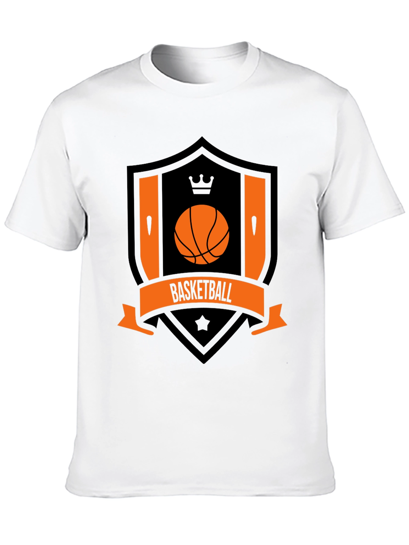 Basketball Crest Black T-Shirt