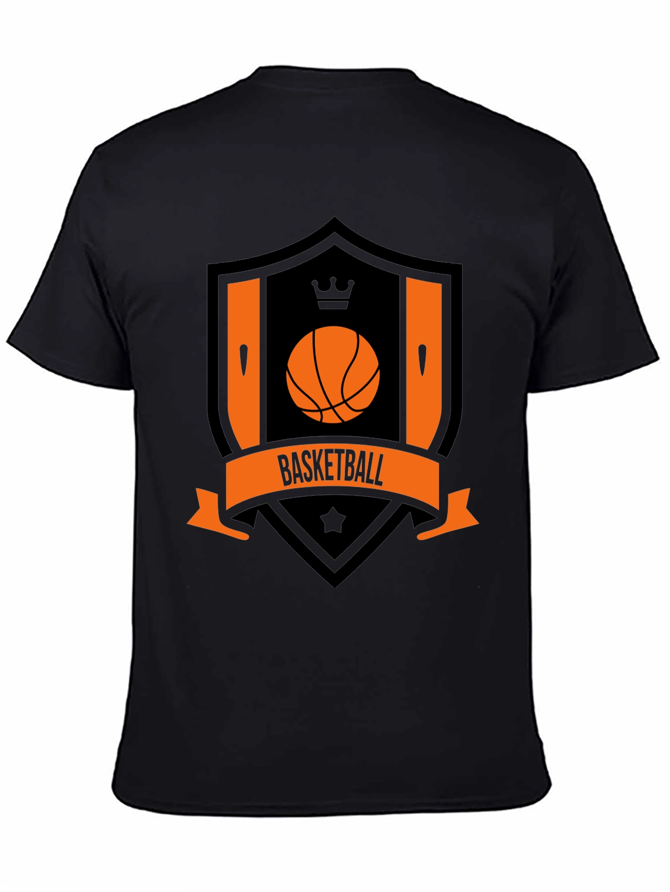 Basketball Crest Black T-Shirt
