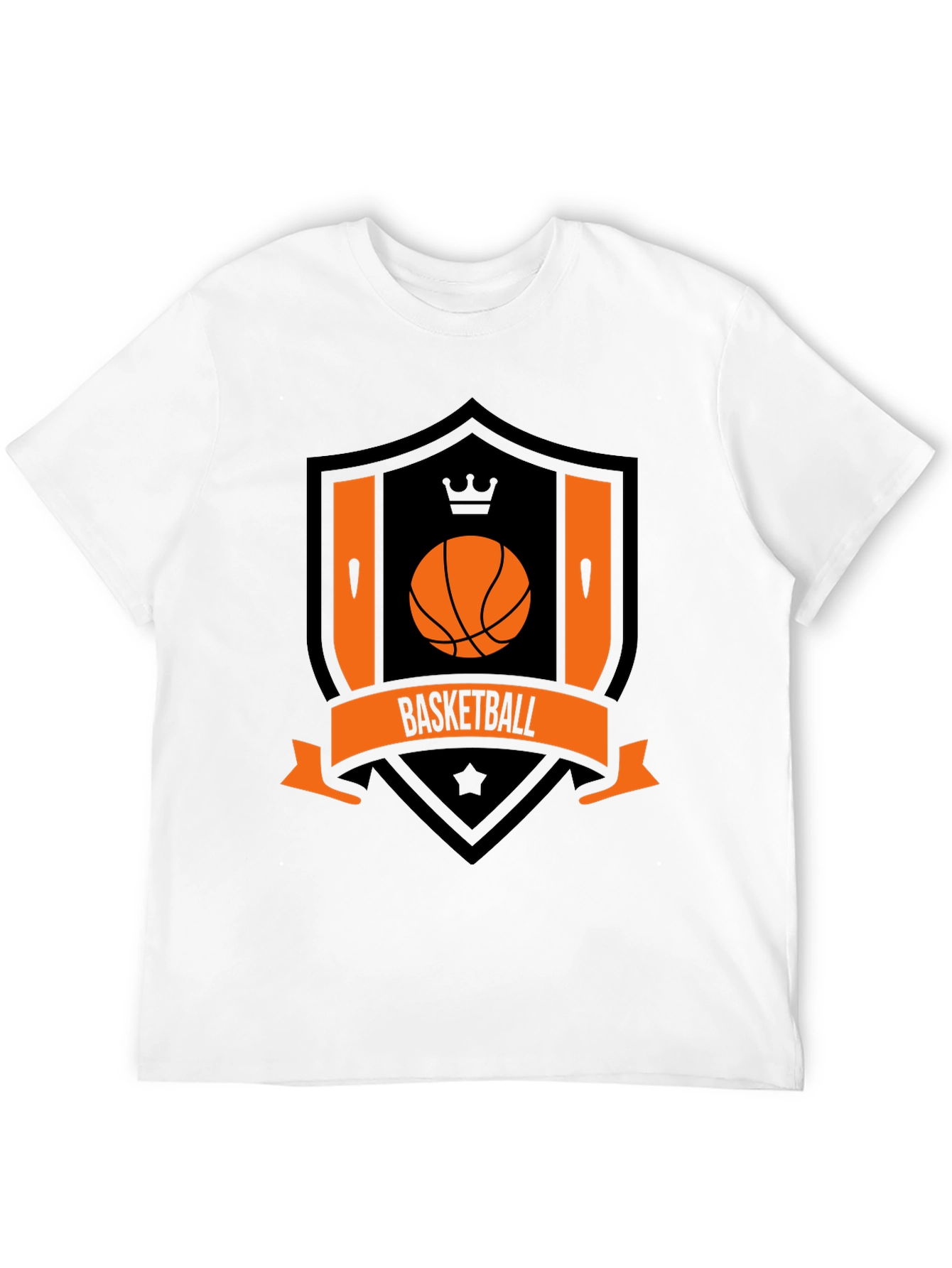 Basketball Crest Black T-Shirt