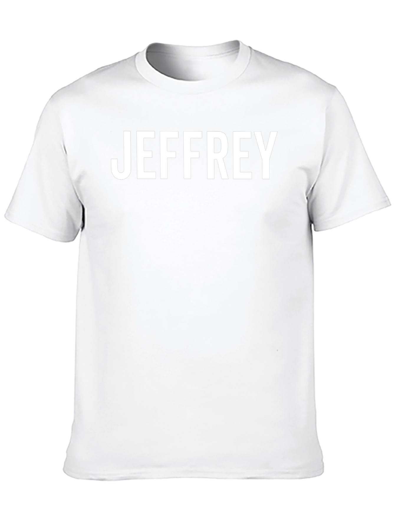 Jeffrey Personalized Black Cotton Tee