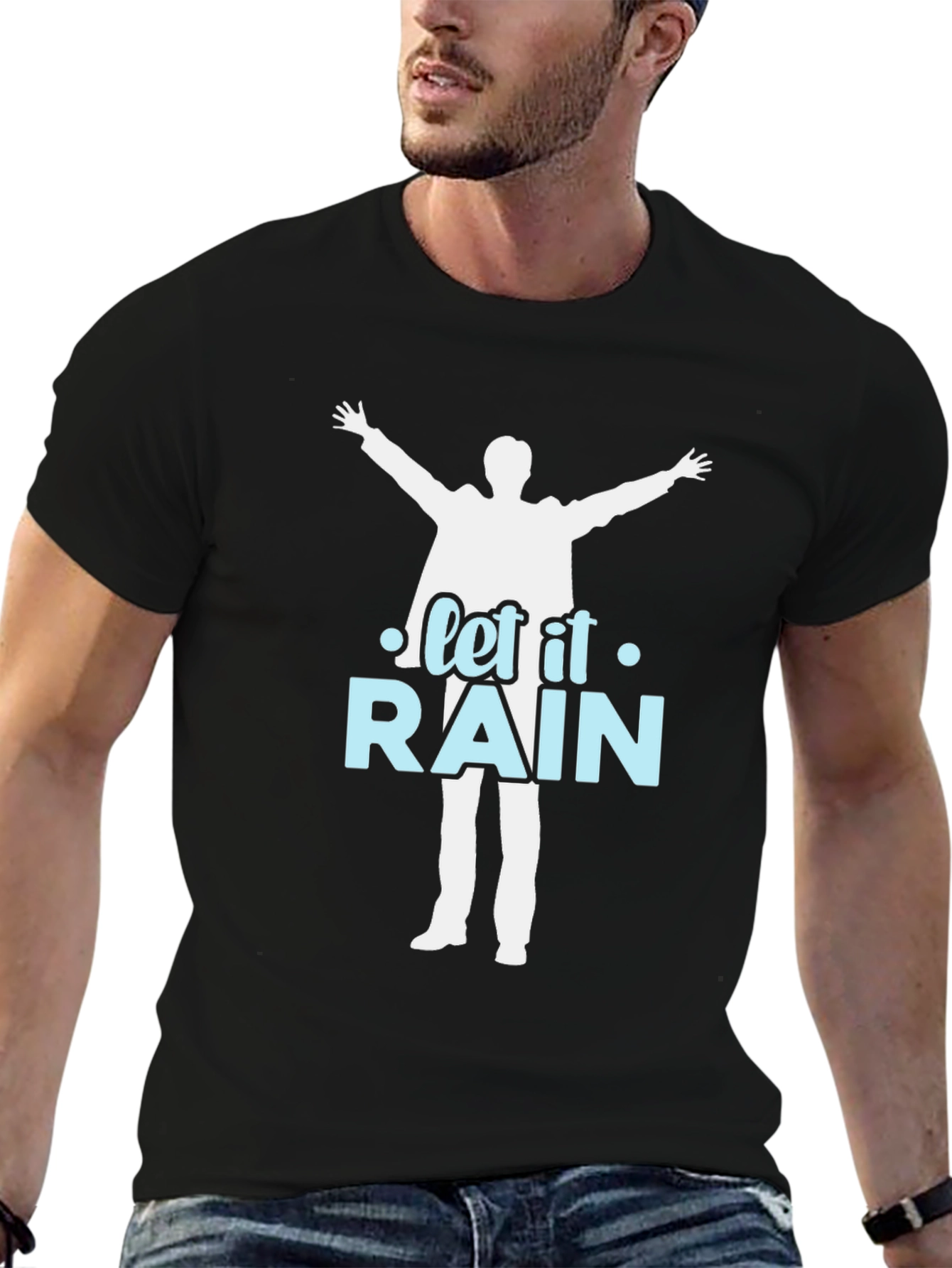 Let it Rain T-Shirt - Silhouette Design