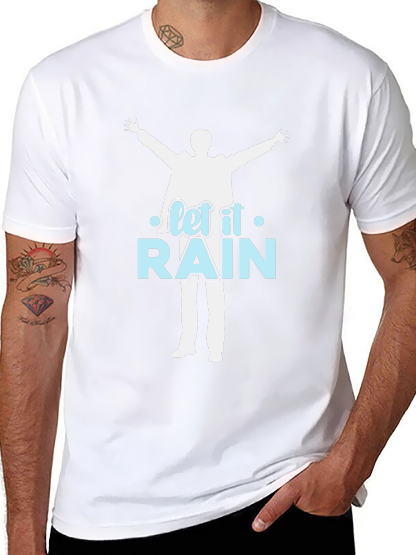 Let it Rain T-Shirt - Silhouette Design