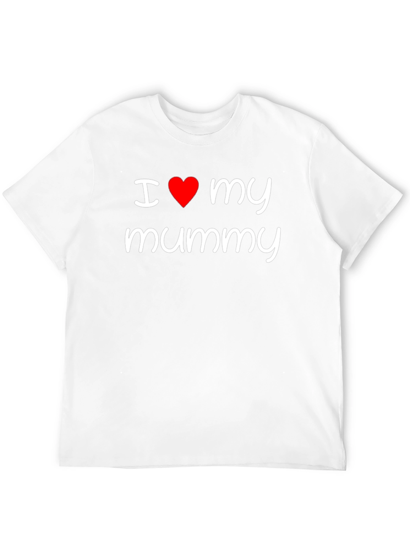 I Love My Mummy Black Graphic Tee