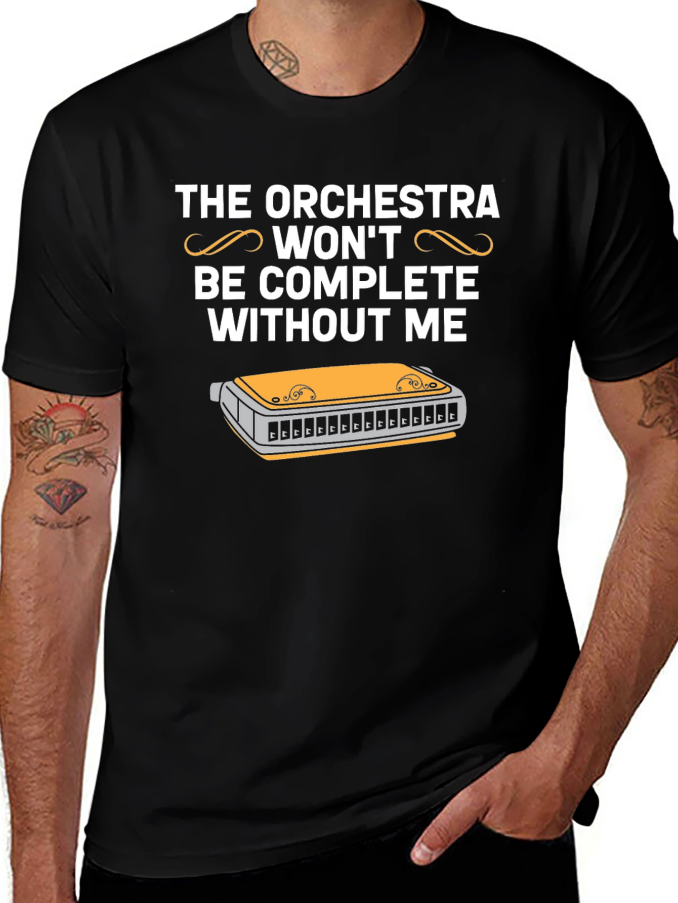Orchestra Harmonica T-Shirt - Musician Humor Tee