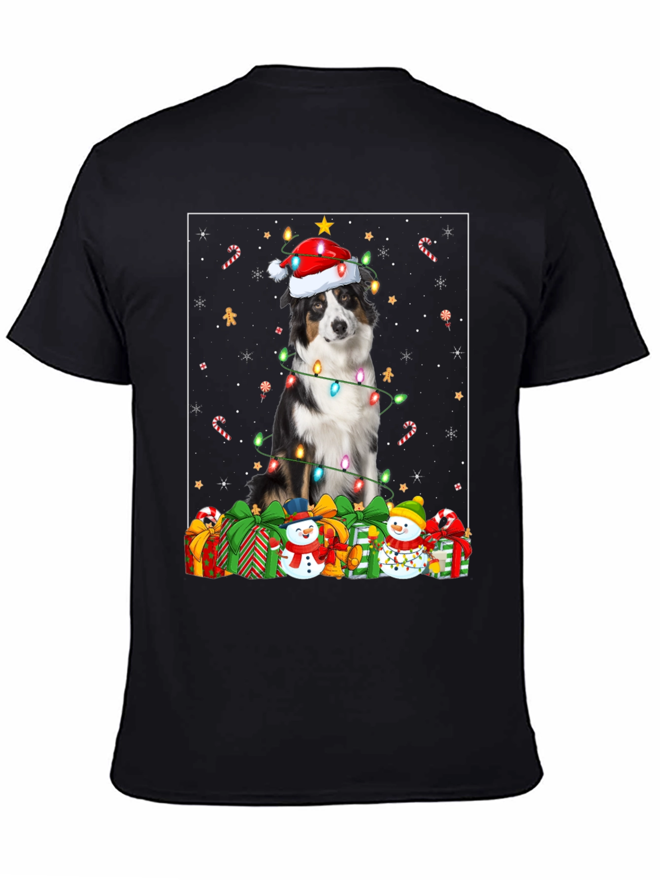 Festive Dog Christmas T-Shirt