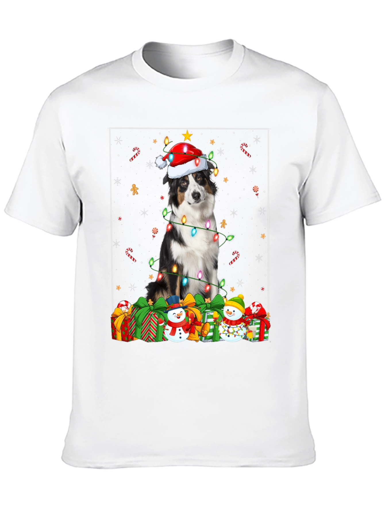 Festive Dog Christmas T-Shirt