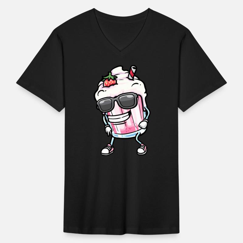 Dancing Strawberry Milkshake For Dessert And Dance