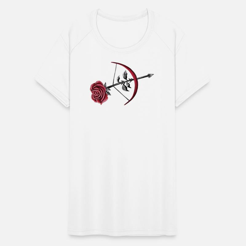Dark Romantic Rose with Arrow Illustration Art