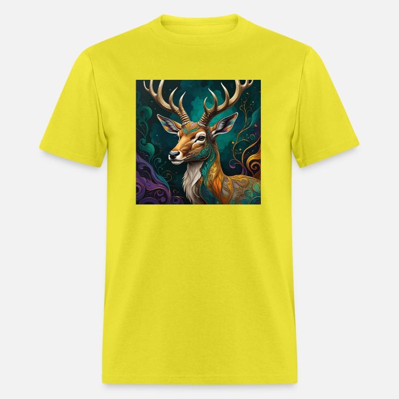 Deer looking his family in the wild Image