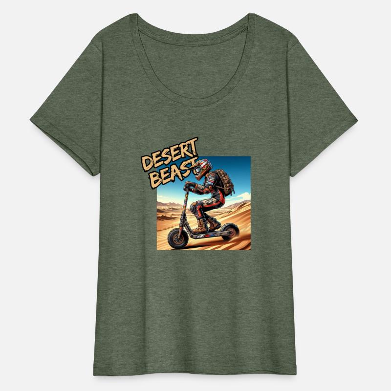 Desert beast on scooter wild design