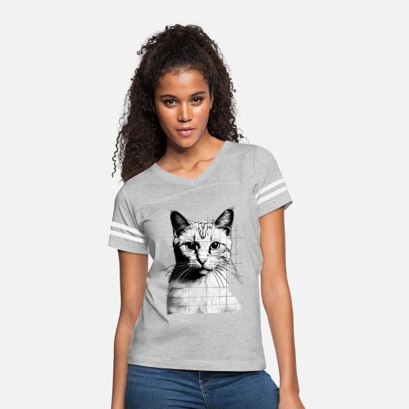 Design Sleek Silhouette Minimalist Cat Tee