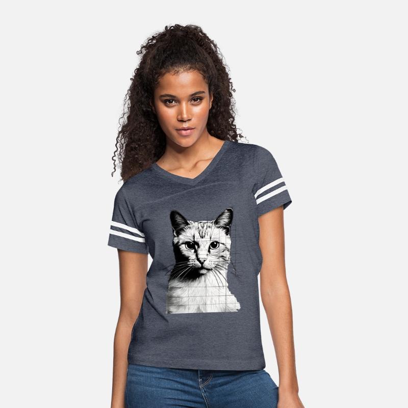 Design Sleek Silhouette Minimalist Cat Tee