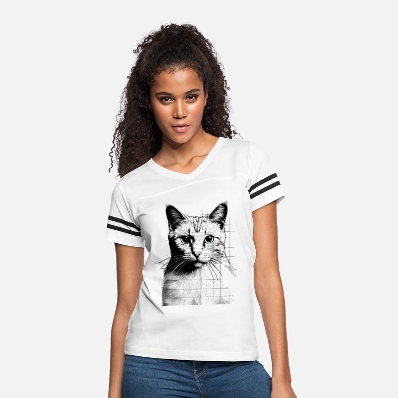 Design Sleek Silhouette Minimalist Cat Tee
