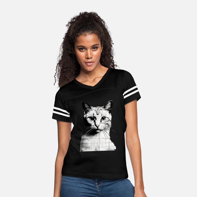 Design Sleek Silhouette Minimalist Cat Tee
