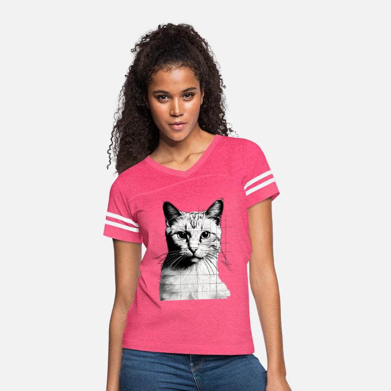 Design Sleek Silhouette Minimalist Cat Tee