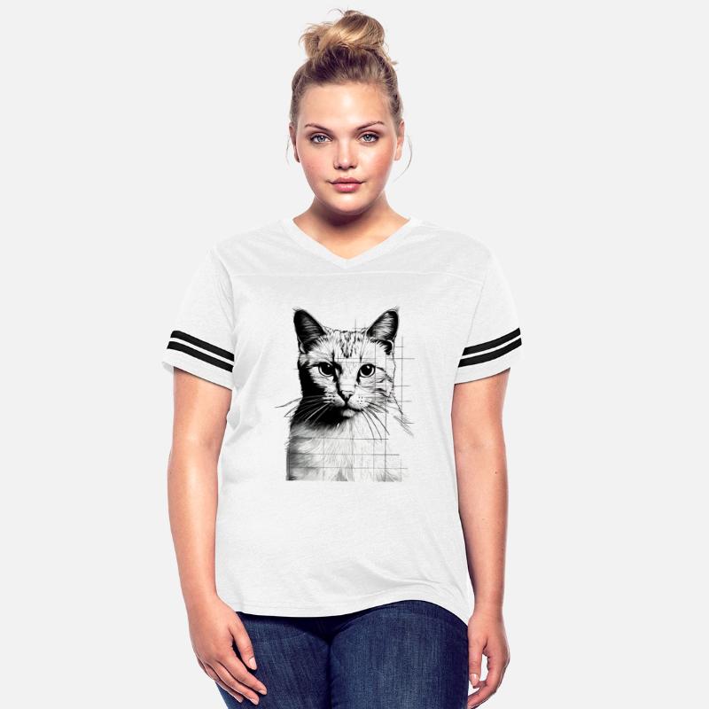Design Sleek Silhouette Minimalist Cat Tee
