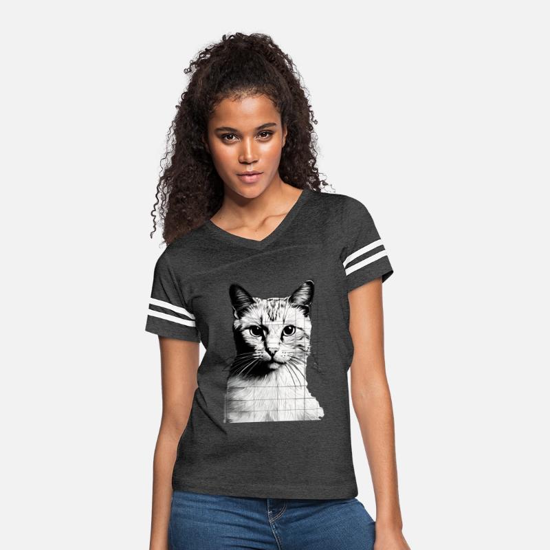 Design Sleek Silhouette Minimalist Cat Tee