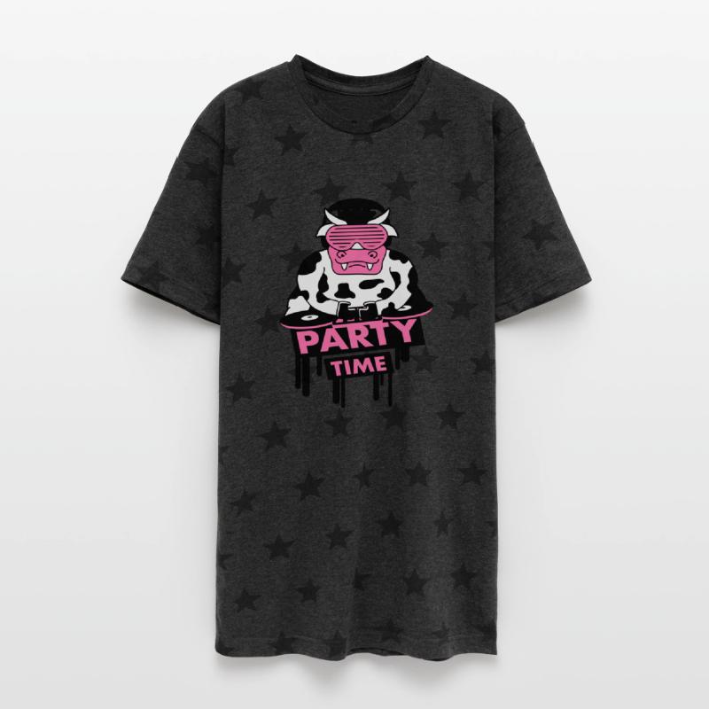 DJ Club Music Party Time Funny Milk Cow Graffiti