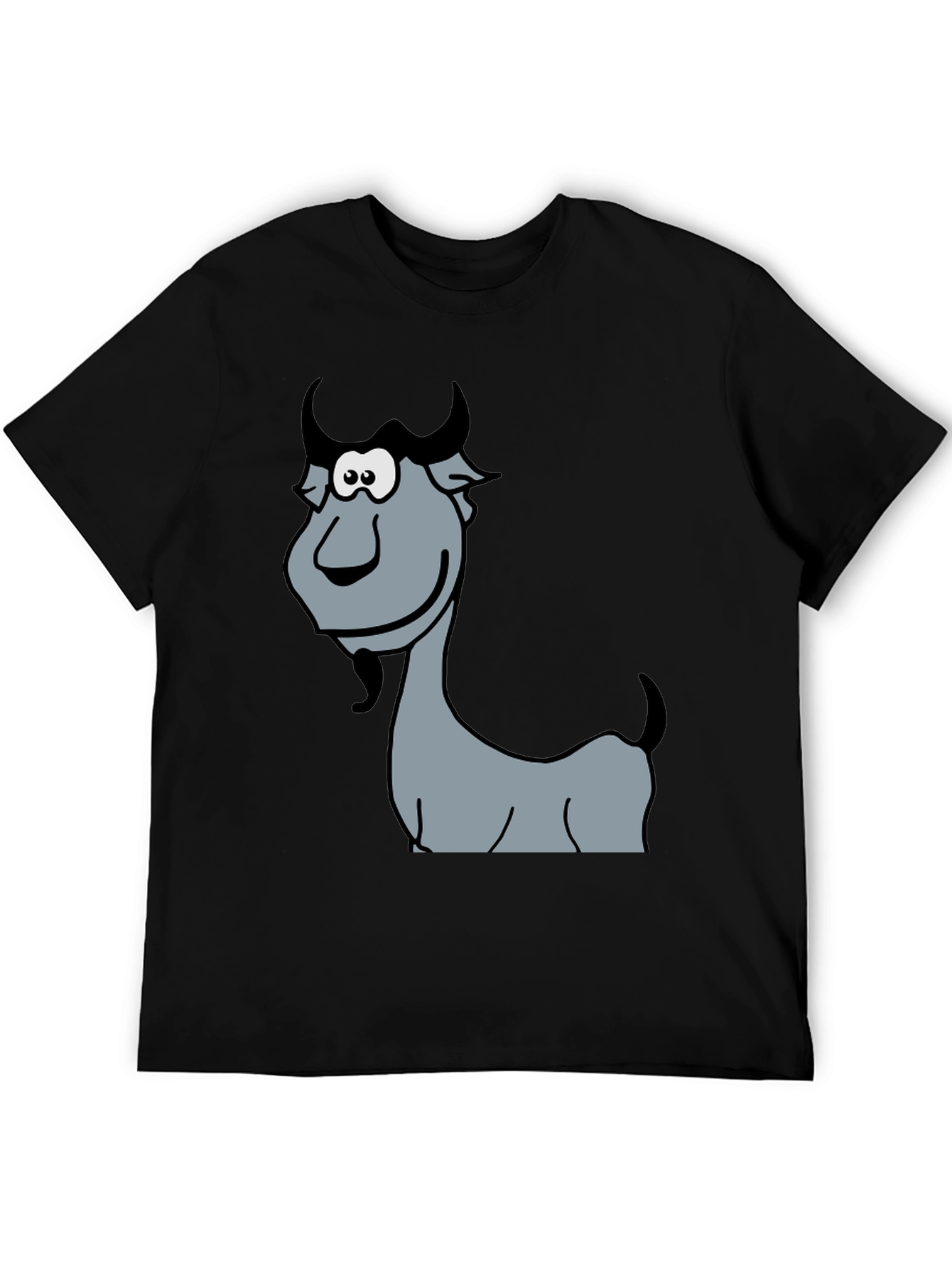 Funny Goat Cartoon Graphic T-Shirt