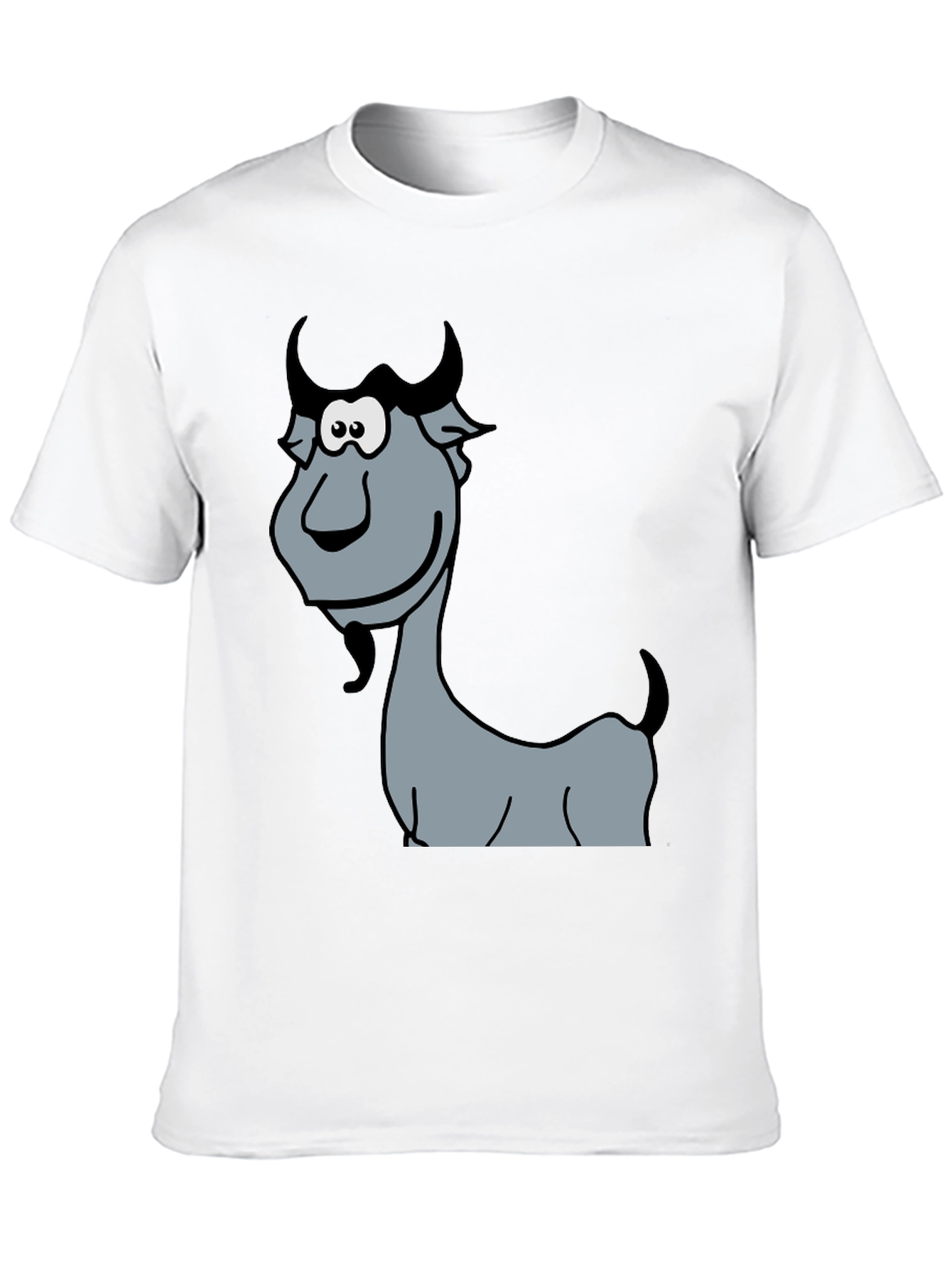Funny Goat Cartoon Graphic T-Shirt