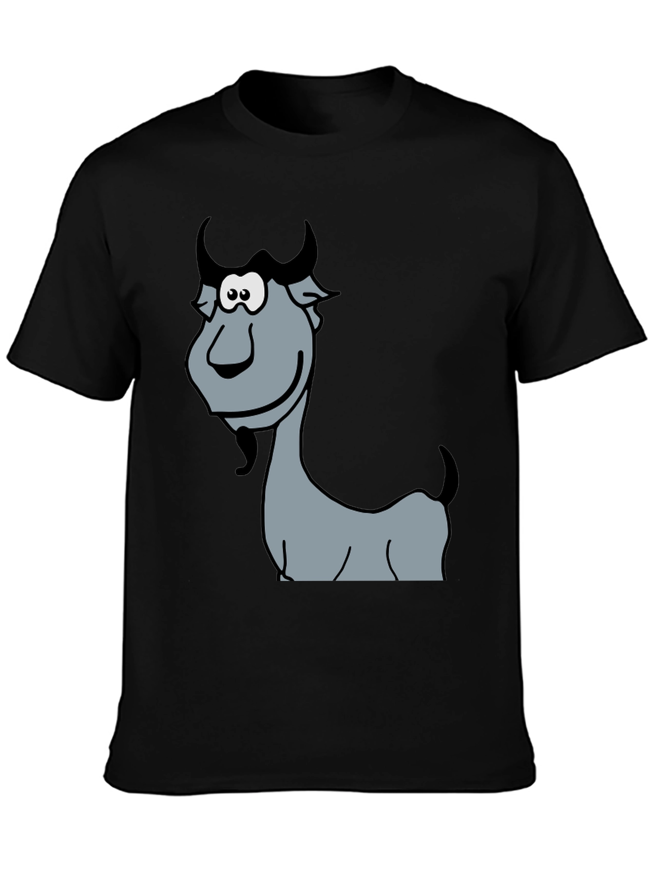 Funny Goat Cartoon Graphic T-Shirt