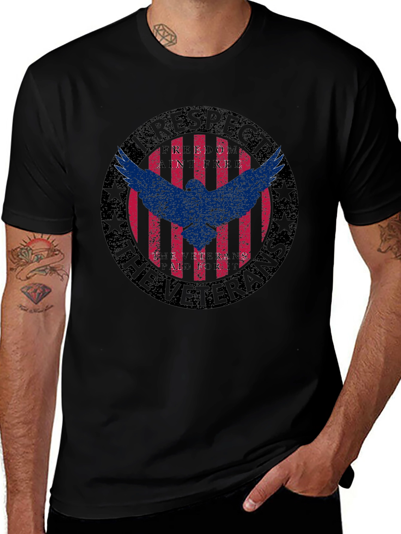 I Respect The Veterans Graphic Tee