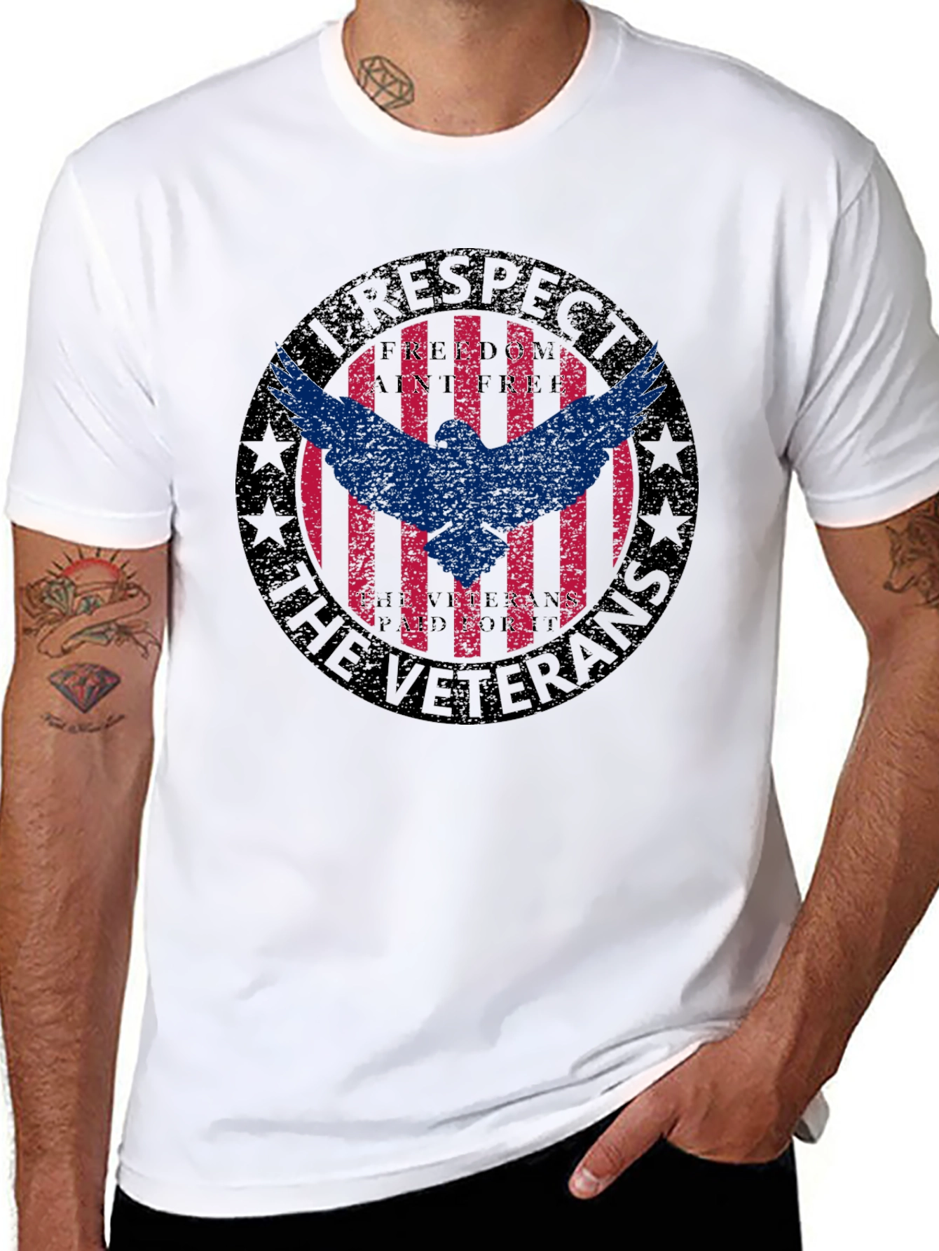 I Respect The Veterans Graphic Tee