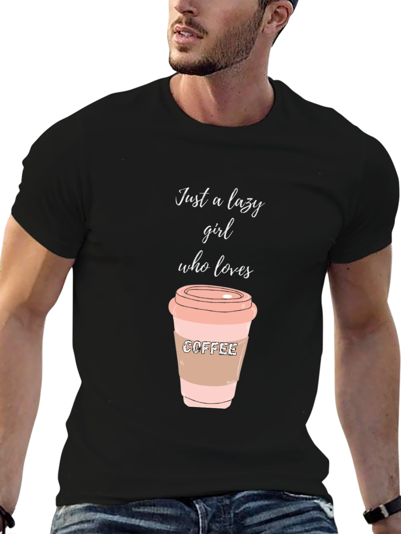 Lazy Girl Coffee Lover T-Shirt