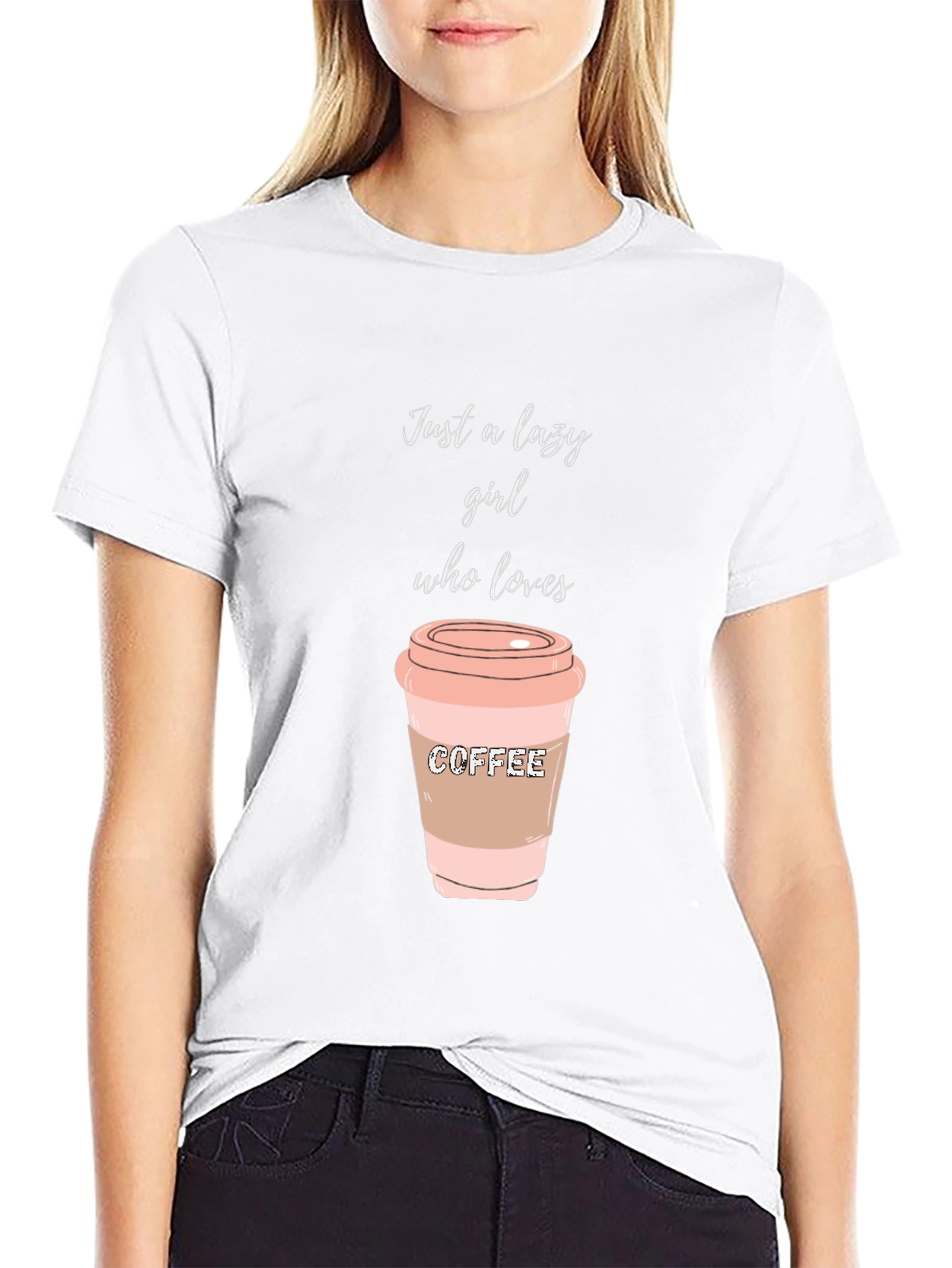 Lazy Girl Coffee Lover T-Shirt