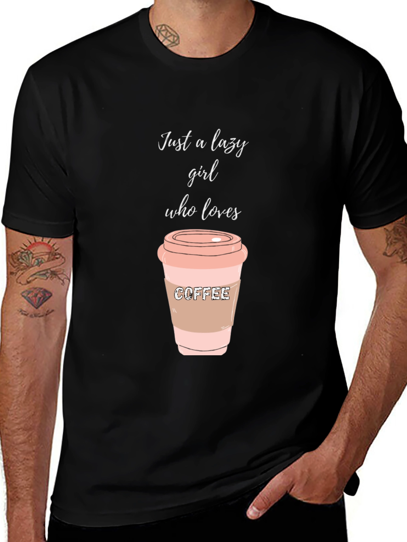 Lazy Girl Coffee Lover T-Shirt