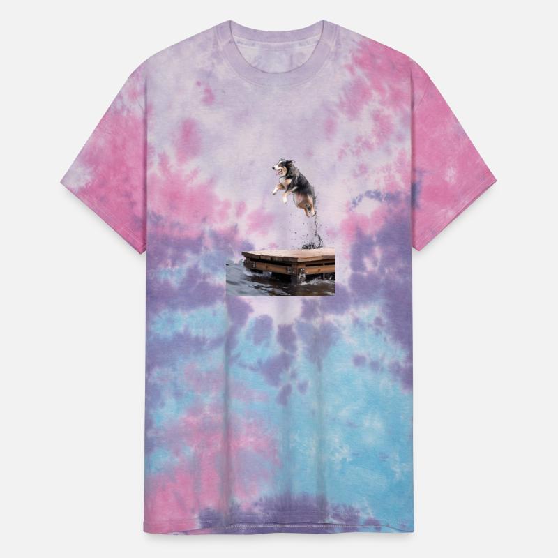 Dock Diving Dog Jumping Swimming