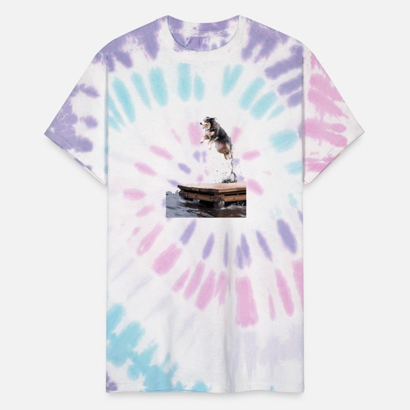 Dock Diving Dog Jumping Swimming