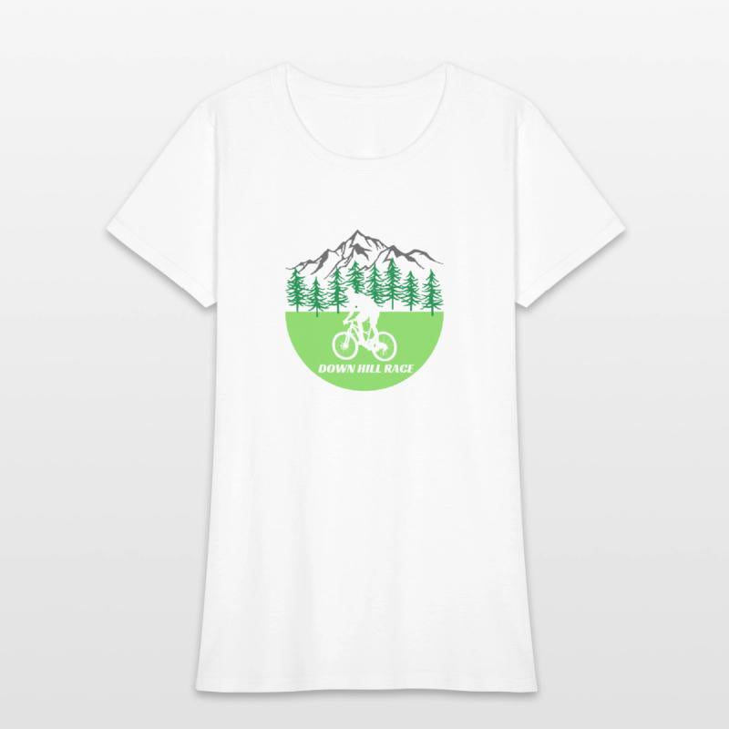 Down Hill Race Mountain Bike Lover Premium T shirt