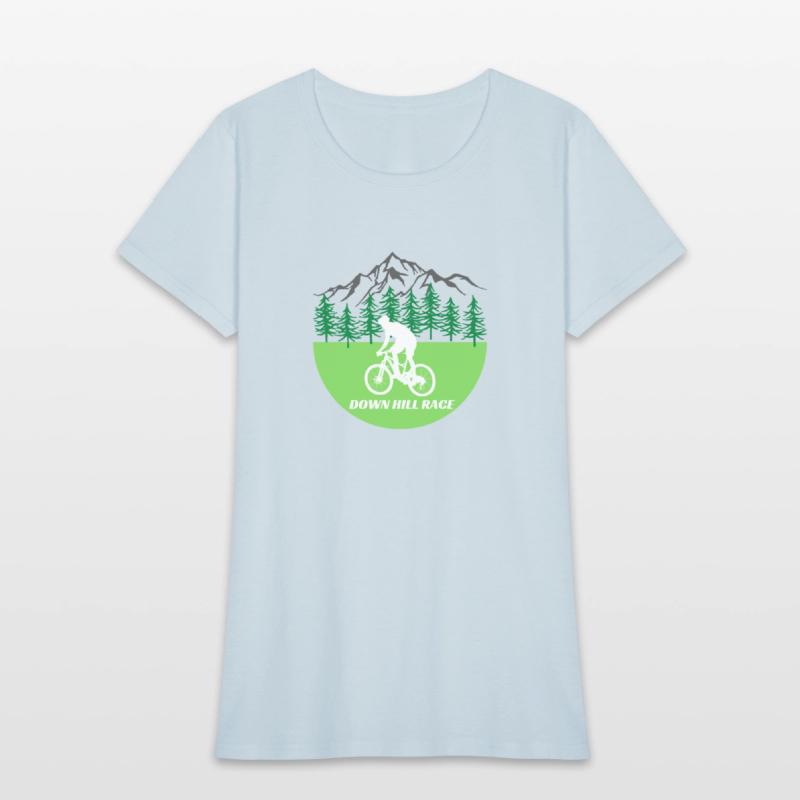 Down Hill Race Mountain Bike Lover Premium T shirt