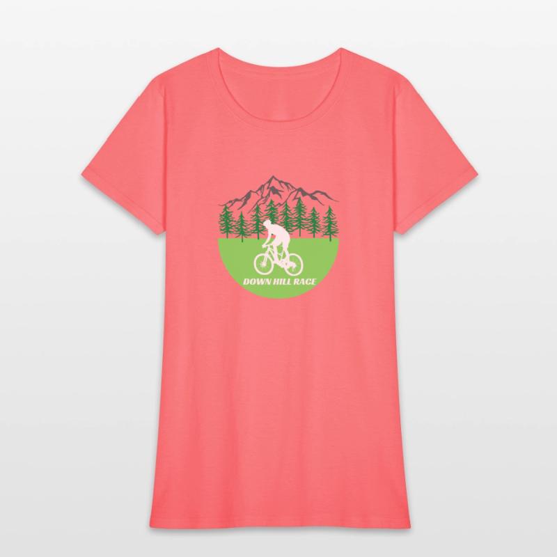 Down Hill Race Mountain Bike Lover Premium T shirt