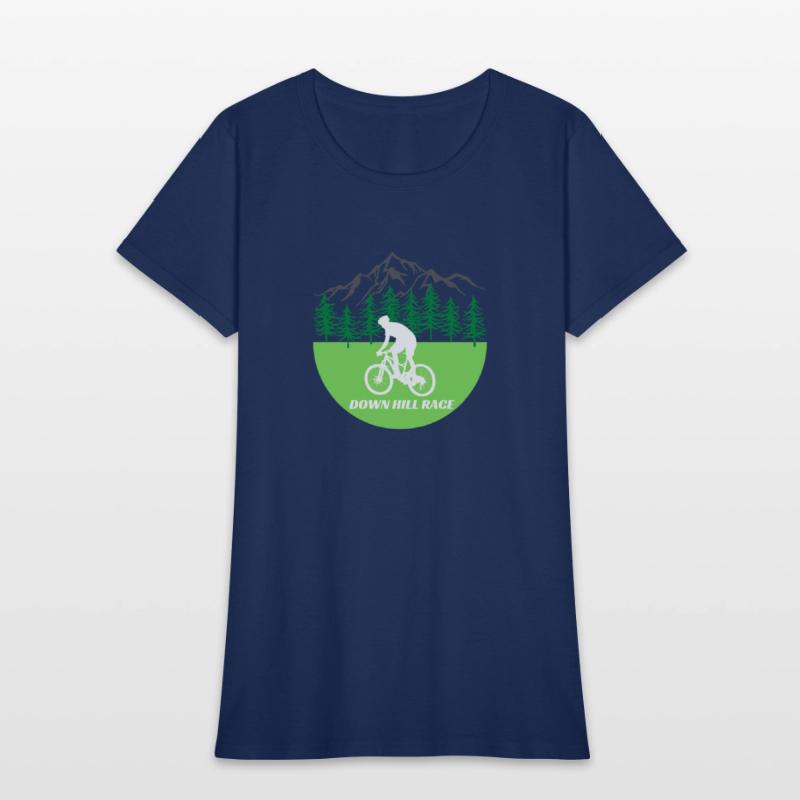 Down Hill Race Mountain Bike Lover Premium T shirt