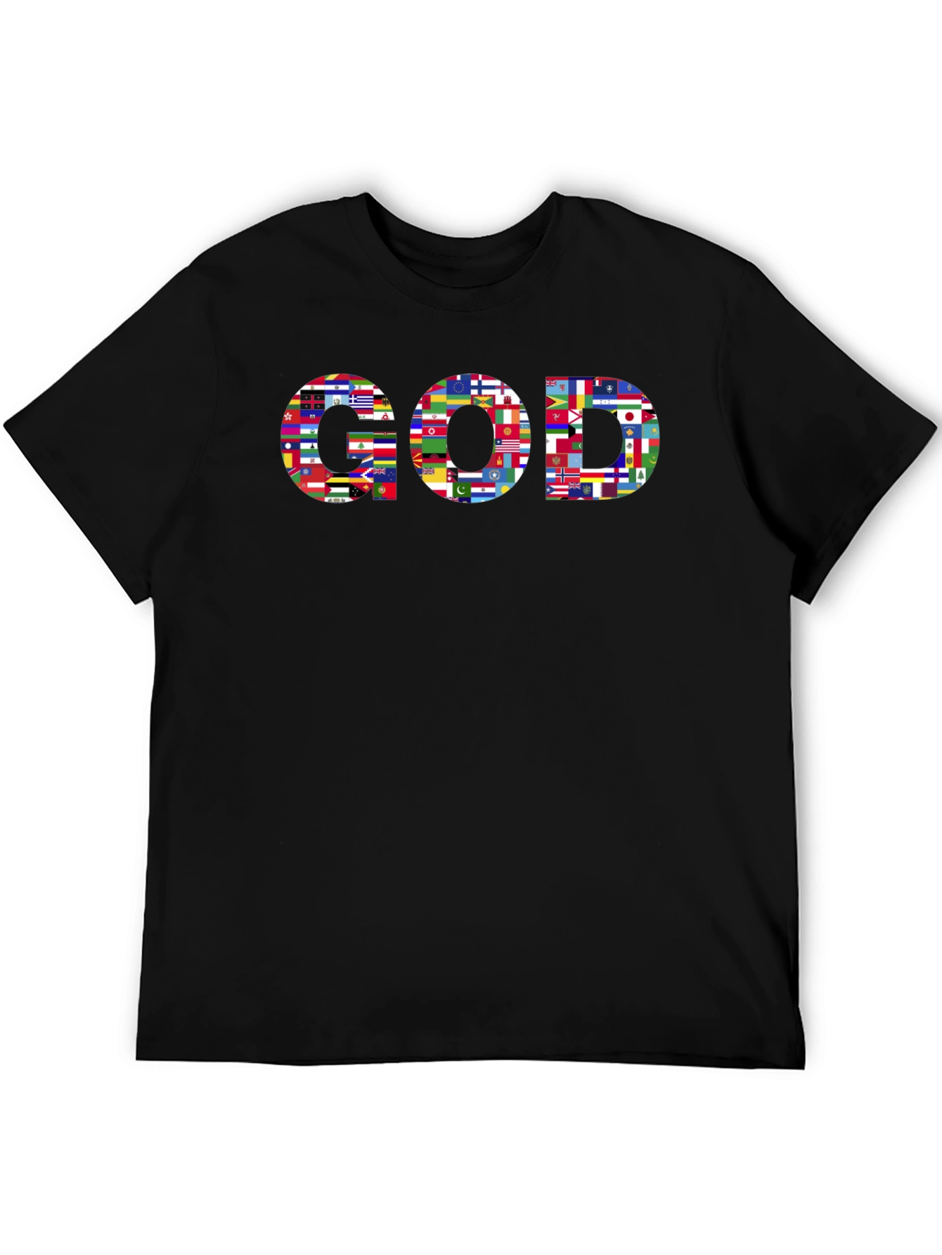 God All Nations Black T-Shirt
