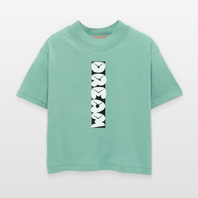 DREAM Bubble Letter Tee – Bold Black Bar Streetwea