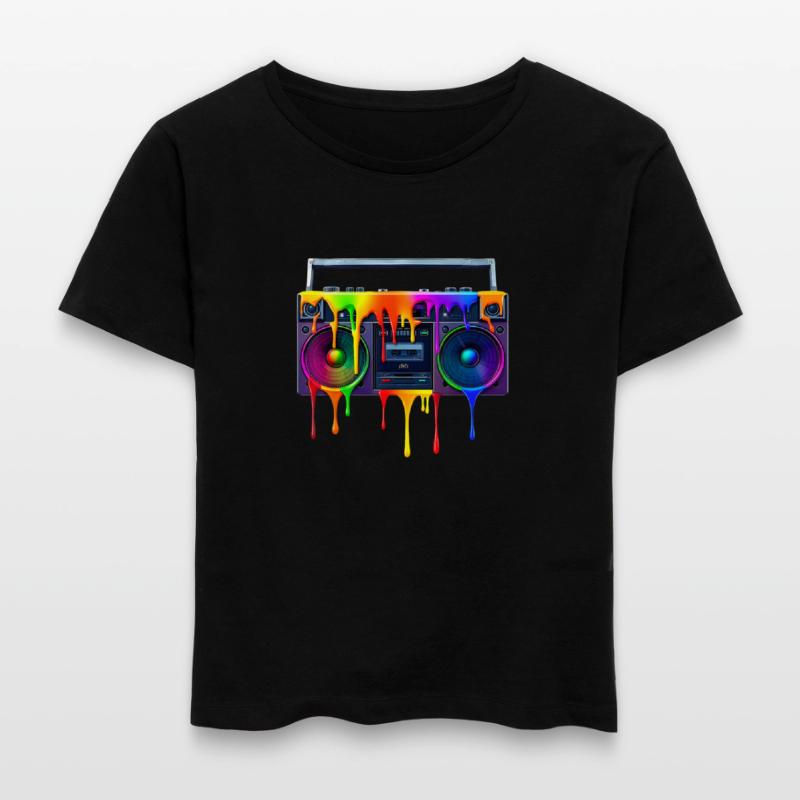 Dripping Colors Boombox Art