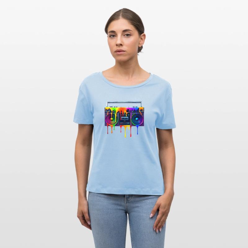 Dripping Colors Boombox Art