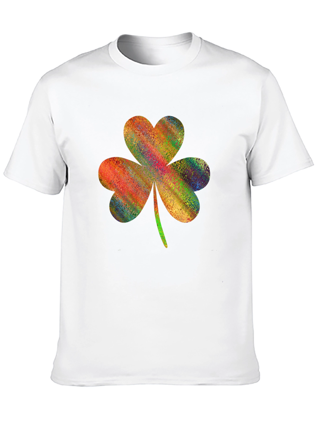 Colorful Shamrock Graphic T-Shirt