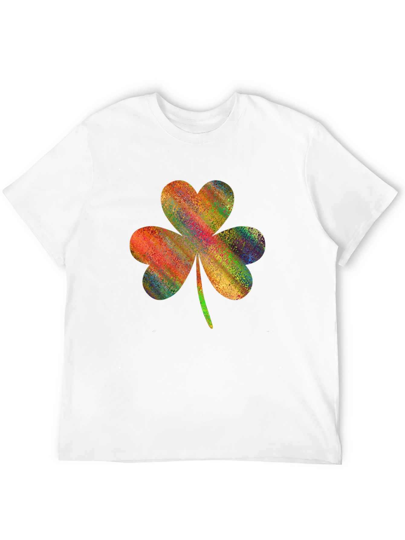 Colorful Shamrock Graphic T-Shirt