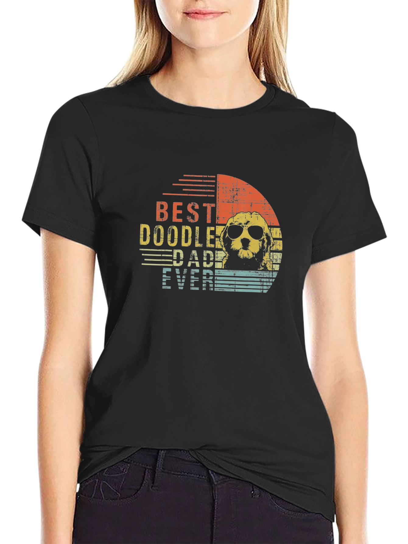 Best Doodle Dad Ever T-Shirt - Novelty Graphic Tee