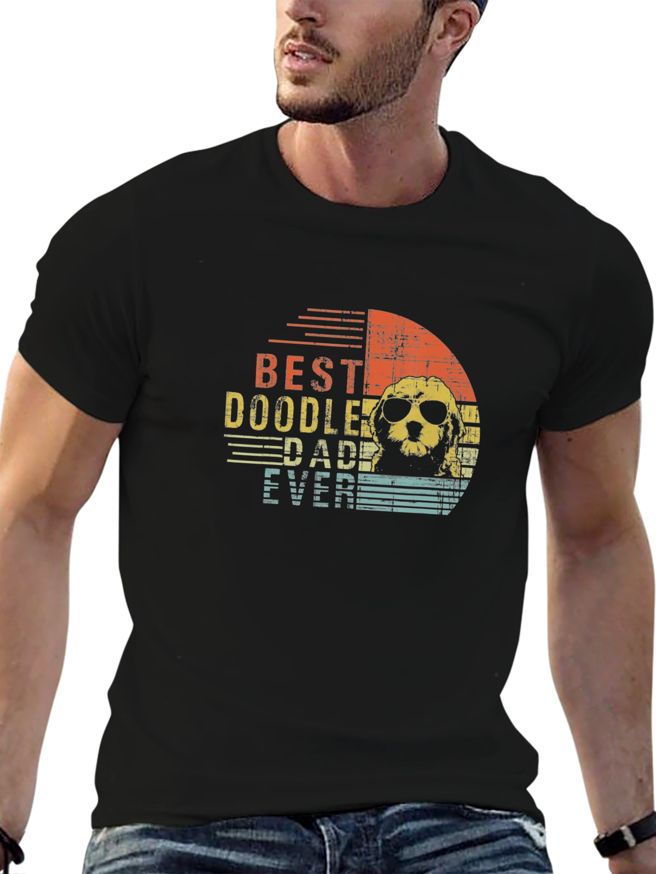 Best Doodle Dad Ever T-Shirt - Novelty Graphic Tee