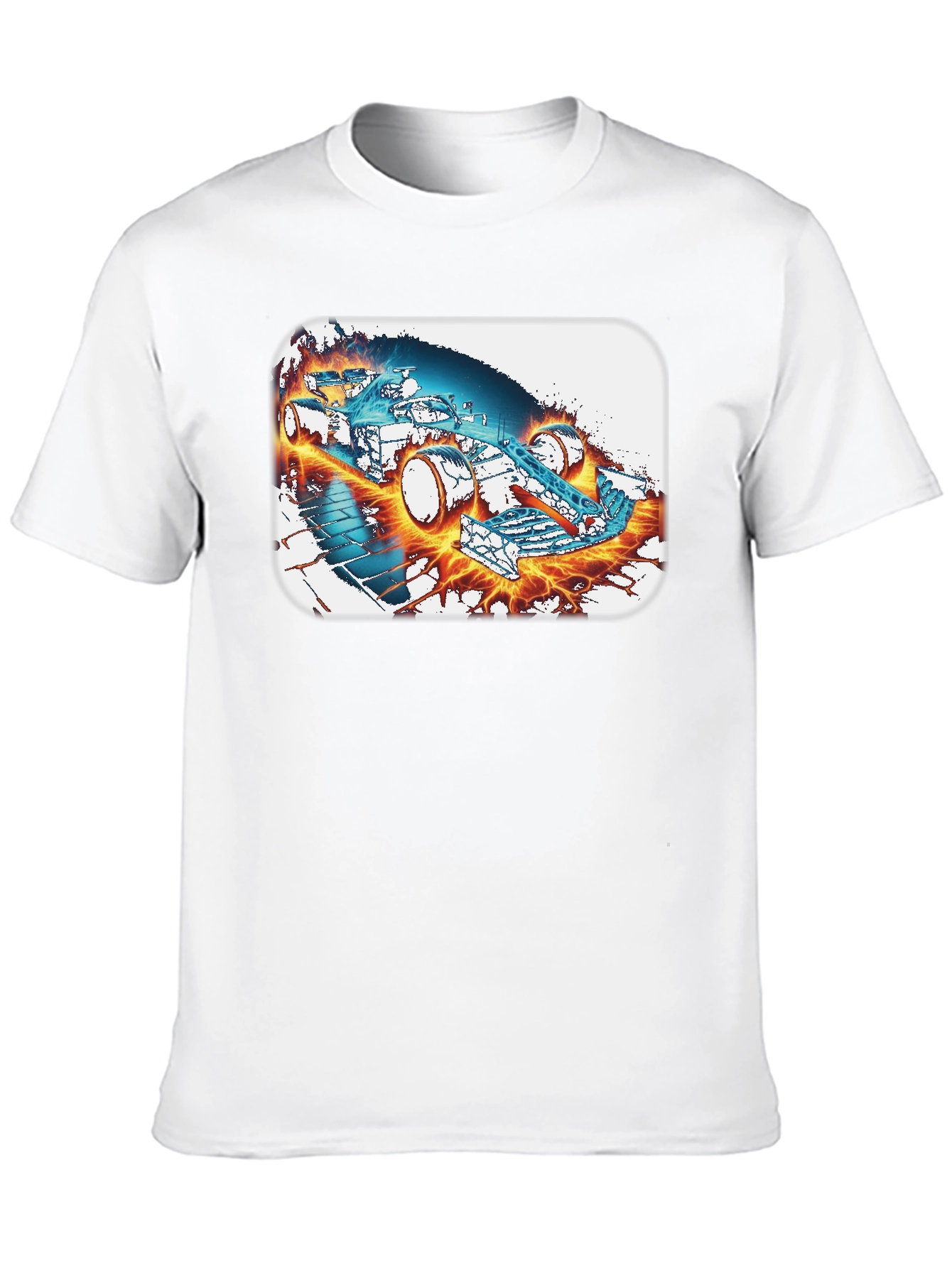 Formula 1 Graphic Tee - Black Cotton Blend