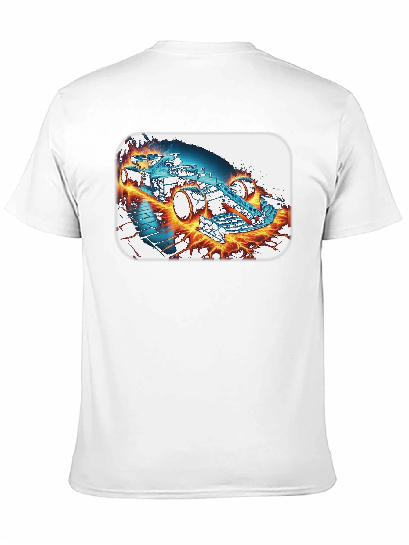 Formula 1 Graphic Tee - Black Cotton Blend