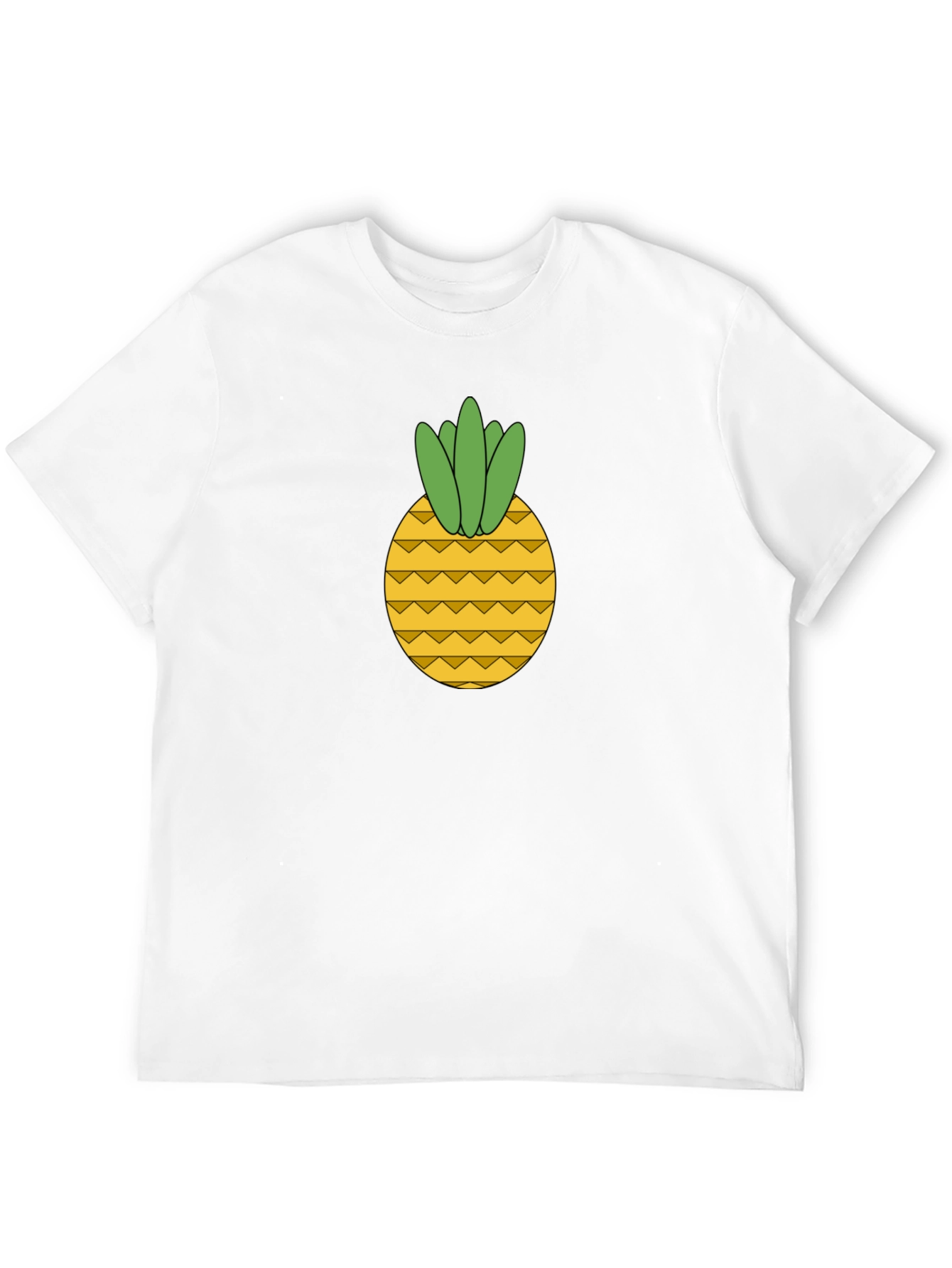 Pineapple Graphic Black T-Shirt