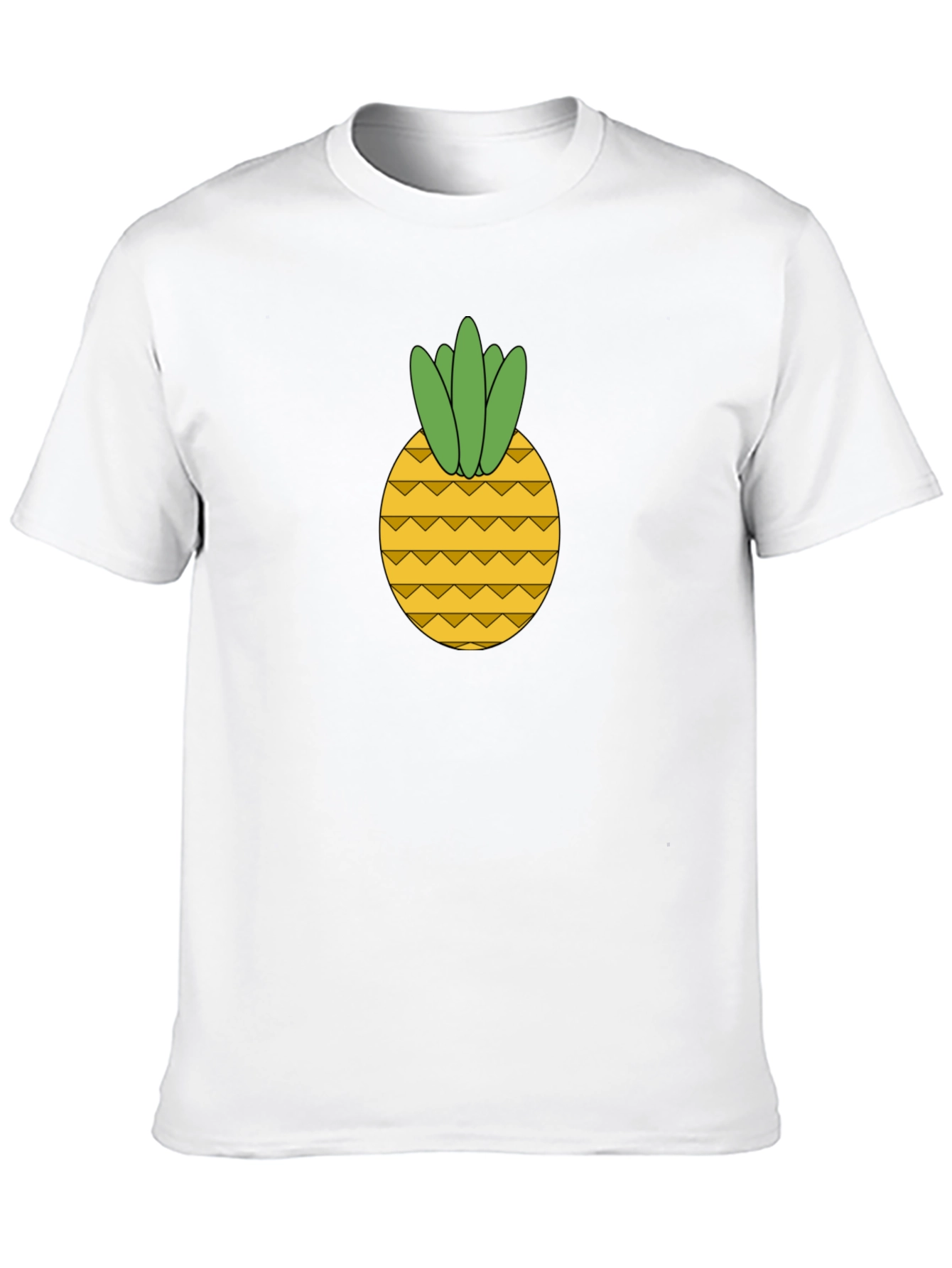 Pineapple Graphic Black T-Shirt